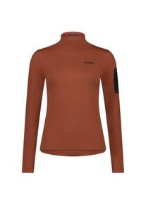 Mons Royale Women's Diversion Merino Mock Neck L/S Cycling jersey Women (XS, brown)