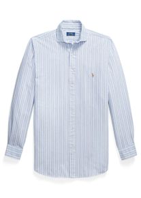 Velk&eacute; Velikosti - Polo Ralph Lauren - Oxford ko&scaron;ile s proužkovan&yacute;m vzorem a n&aacute;&scaron;ivkou s logem - XXL - Světle Modr&aacute;