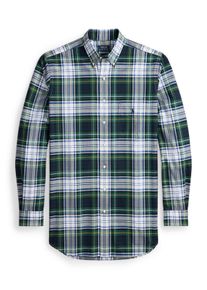 Velk&eacute; Velikosti - Polo Ralph Lauren - Bavlněn&aacute; oxfordsk&aacute; ko&scaron;ile s glenčekov&yacute;m vzorem, classic fit - 3XL - N&aacute;mořnick&aacute; Modr&aacute;