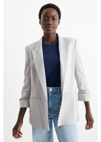 C&Amp;A Dlouhý blejzr-regular fit-strukturovaný, Šedé, Größe: 40