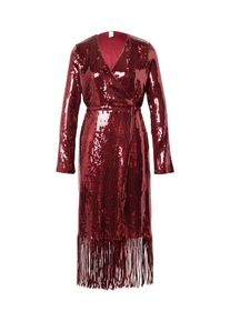 Y.A.S YAS Ženy Společenské šaty 'YASTIO' vínově červená 36