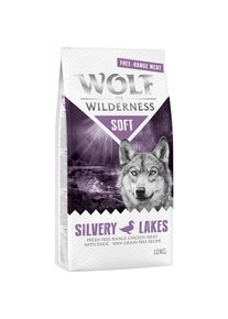 12kg Wolf of Wilderness "Soft - Silvery Lakes" - kuřecí z volného chovu s kachnou