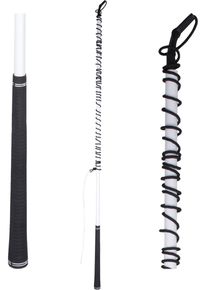 Waldhausen Teleskop Voltigierpeitsche mit Golfgriff, 3-fach, weiß, 3m