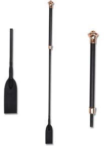 Waldhausen Noblesse Springgerte, schwarz/roségold, 65cm