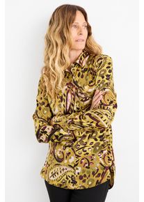 C&Amp;A Saténová halenka-se vzorem, Zelené, Größe: 42