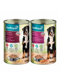 ZooRoyal Ragout Mixpaket Hověz&iacute; & Telec&iacute; 6x1240 g