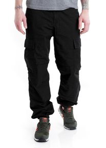 Carhartt Work In Progress Carhartt WIP - Regular Cargo Columbia Ripstop Black Rinsed - Kalhoty - Černá - W34 / L34 - 100% bavlna