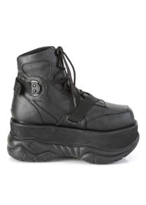 DemoniaCult - Neptune 181 Black Vegan Leather - Dámské boty - Černá - EU 42 - Synthetic/Textile/Guma,Falešná kůže