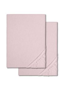Fitted sheet winter fluffy pink 90 x 190 - 100 x 200 cm double pack