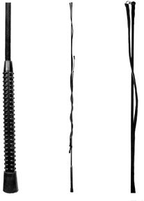 Waldhausen Longierpeitsche, einteilig, schwarz, 180cm