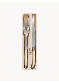 Laguiole by André Verdier Sada příborů na krájení pečeně Debutant, 2 díly Světlé dřevo, Stříbrná, Bílá Dřevo, Umělá hmota, Kov Sada s různými