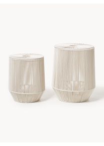 Sada ručně tkaných prádelních košů z lana Gabe, 2 díly Béžová Umělé vlakno Sada s různými velikostmi | Westwing Collection