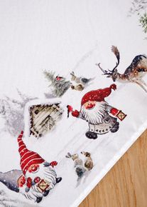 Ubrus s vánočními motivy | Bílá | Vel. 85x85 cm | bonprix
