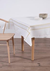 Žakárový ubrus s lesklou přízí | Bílá | Vel. 180x140 cm | bonprix