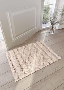 Rohožka s pleteným designem | Béžová | Vel. 38x59 cm | bonprix