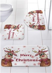 Koupelnová předložka s paměťovou pěnou | Bílá | Vel. 1 (předložka pro stojící WC 45/50 cm) | bonprix