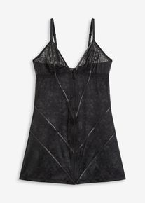 Krajkov&eacute; &scaron;aty se zap&iacute;n&aacute;n&iacute;m na zip | Čern&aacute; | Vel. 52/54 (XXL) | bonprix