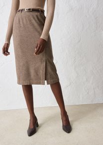 Pouzdrová sukně s vlnou | Hnědá | Vel. 42 | vlna| bonprix