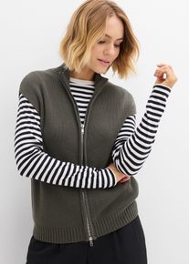 Pleten&aacute; vesta | &Scaron;ed&aacute; | Vel. 36/38 (S) | bonprix