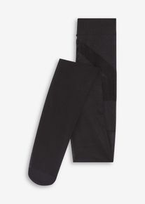 Neprůhledn&eacute; punčochov&eacute; kalhoty s push-up efektem Belly Control pohodln&yacute;m n&aacute;pletem a kompres&iacute; 50 DEN | Čern&aacute; | Vel. 56/58 (3XL) | bonprix