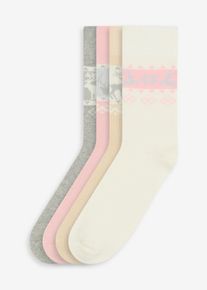 Termo ponožky (4 ks v balení) | Bílá | Vel. 39-42 | bonprix