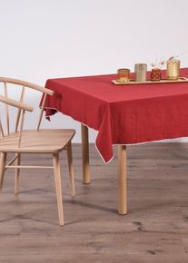 Ubrus z organick&eacute; bavlny | Červen&aacute; | Vel. 220x140 cm | 100% bavlna| bonprix