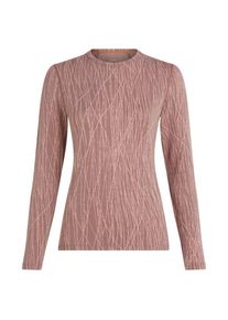 Icebreaker Women's Merino 260 Tech Vertex L/S Crewe AOP Merino base layer Women (S, brown)
