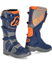 Acerbis X-Team, boots , color: Dark Blue/Grey/Orange , size: 46 EU
