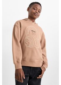 C&Amp;A Motiv sluchátek-mikina s kapucí, Béžové, Größe: 140