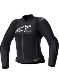 Alpinestars SMX Air, textile jacket women , color: Black/White , size: XXL