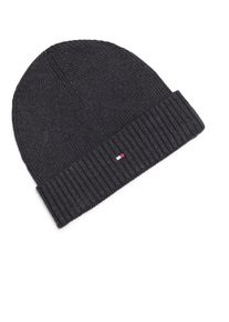 Velk&eacute; Velikosti - Tommy Hilfiger - Čepice z bavlny s v&yacute;&scaron;ivkou loga - 0 - Antracit
