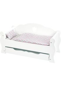 small foot Dřevěná postýlka pro panenku bílá