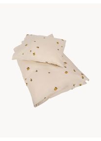 Konges Slojd Dětské povlečení z organické bavlny Lemon, různé velikosti Béžová Bavlna, Organická bavlna 100 x 140 cm + 1 polštář 40 x 45 cm