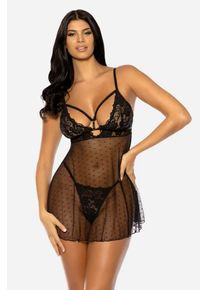 Čern&aacute; babydoll ko&scaron;ilka s krajkou Aphrodite