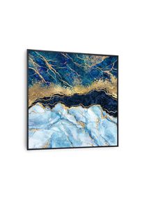 Klarstein Wonderwall Air Art Smart, infračerven&yacute; ohř&iacute;vač, 60 x 60 cm, 350 W, modr&yacute; mramor