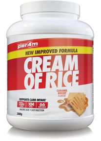 Per4m Cream of Rice, 2000 g Dose, Caramel Biscuit