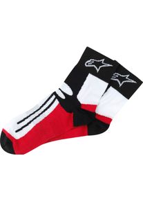 Alpinestars Racing Road, socks , color: Black/Red , size: Short L/XXL