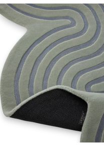benuta Finest Vlněn&yacute; koberec Helix Zelen&aacute; 200x300 cm Směs struktur,Trendov&yacute; vzhled