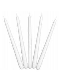 partydeco Sv��ka k�nick� b�l� matn� 24 cm 10 ks