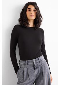 C&Amp;A Tričko s dlouhým rukávem-slim fit, Černé, Größe: XL