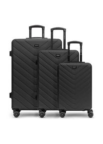 Redolz Essentials 07 3-SET 4 Rollen Kofferset 3-teilig grau