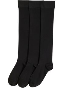 Podkolenky z modalu (3 páry v balení) | Černá | Vel. 35-38 | bonprix