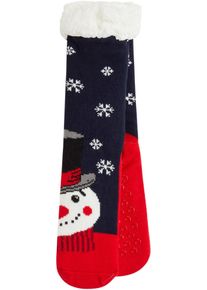 Heboučké ponožky s medvídkovou podšívkou | Modrá | Vel. 43-46 | flís| bonprix