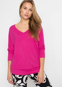 Oversize tričko ze spl&yacute;vav&eacute; visk&oacute;zy | Pink | Vel. 56/58 (3XL) | visk&oacute;za| bonprix
