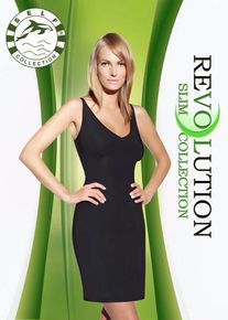 Zeštíhlující šaty F020 - Self XS/S Černá