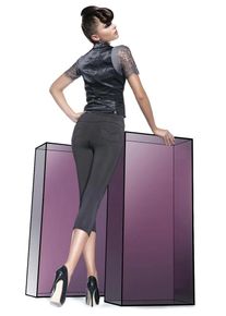 Leg&iacute;ny Sandra short - Bas Bleu L Čern&aacute;