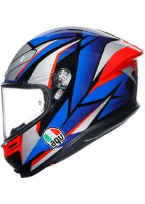 AGV K6 S Slashcut, full face helmet , color: Black/Silver/Blue/Red , size: S