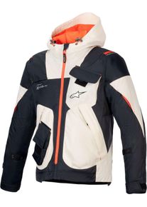 Alpinestars Mogress Air, textile jacket , color: Black/Beige/Neon-Orange , size: XXL