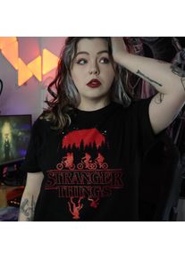 Stranger Things - Silhouette T-Shirt black - S - Black