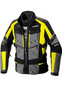 Spidi 4 Season Evo, textile jacket H2Out , color: Black/Grey/Neon-Yellow , size: L